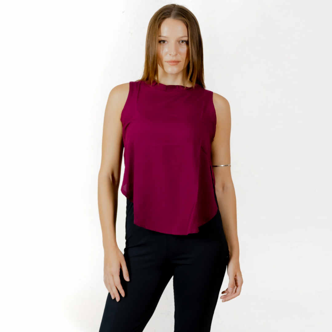 Crimson Charm Blouse