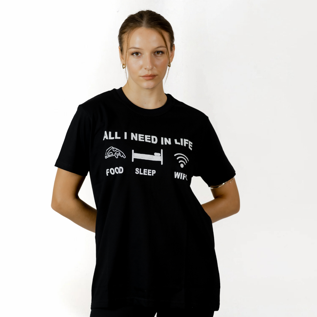 Essentials Life Casual Tee (Black)