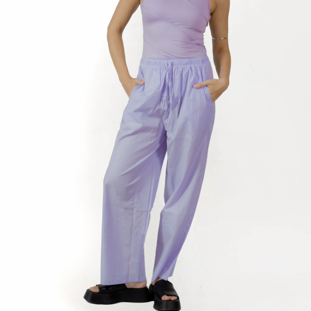 Lavender Striped Pants