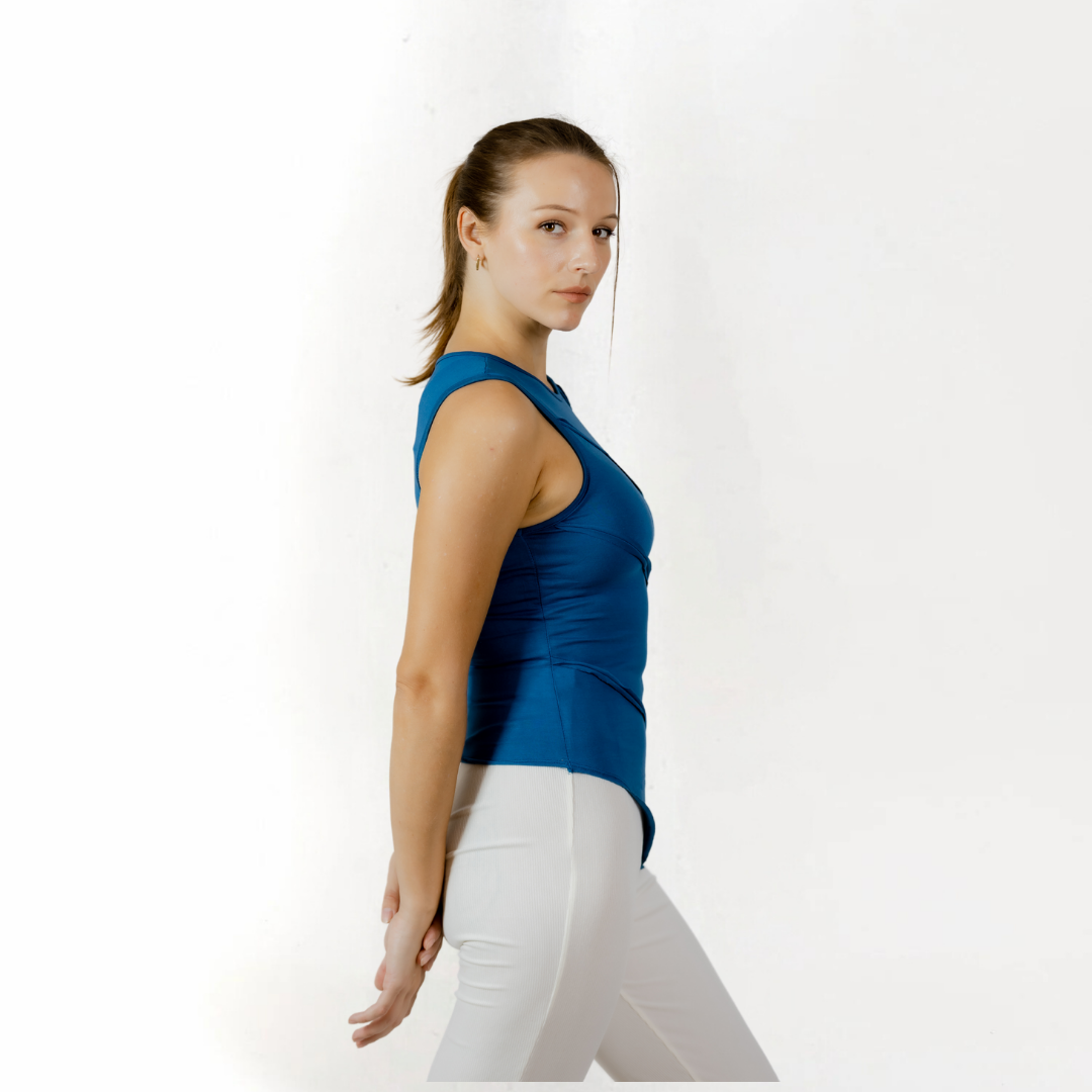 Indigo Asymmetrical Top