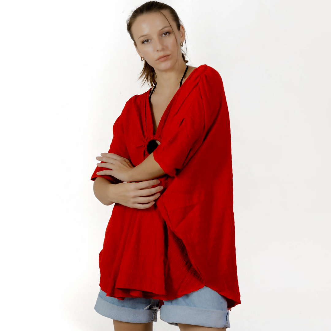 Scarlet Breeze Cover-Up Blouse