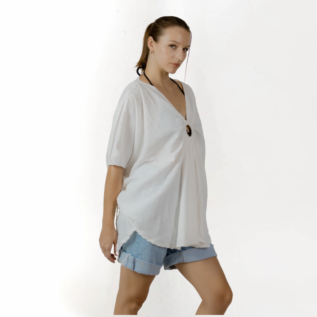 Coastal Breeze Cover-Up Blouse