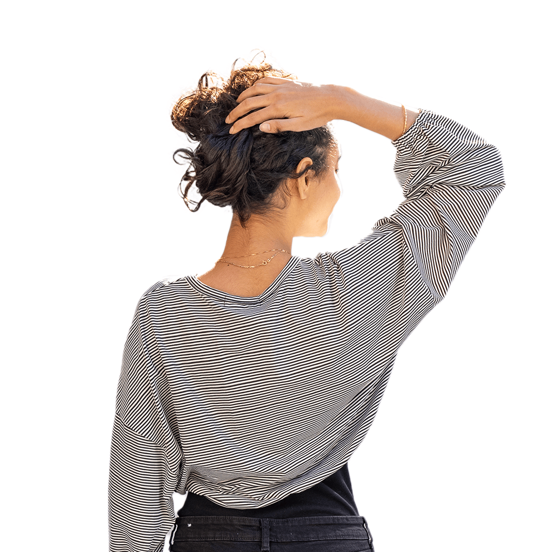 Moonlit Breeze Cropped Sweatshirt (Mono Narrow)