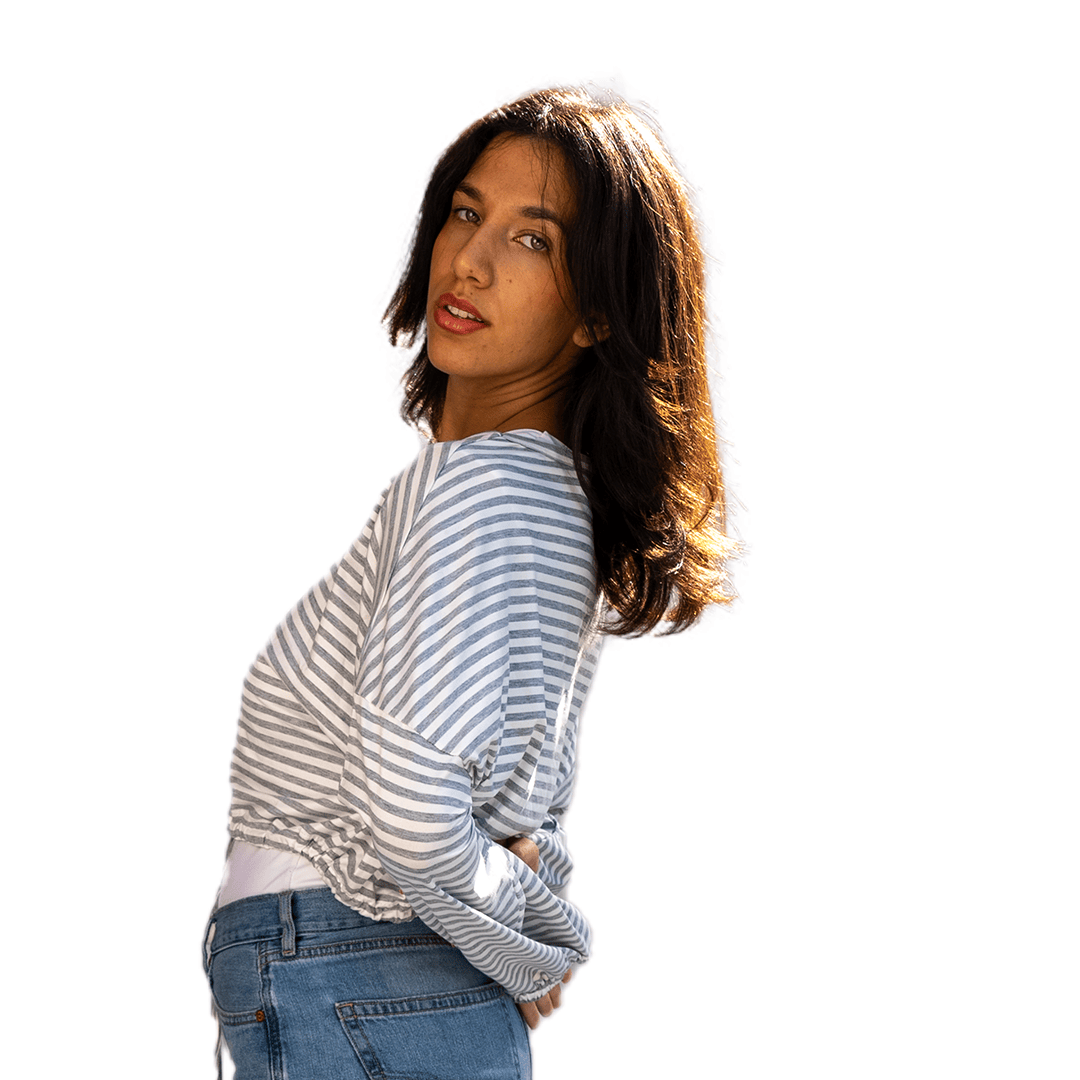 Moonlit Breeze Cropped Sweatshirt (Gray Wide)